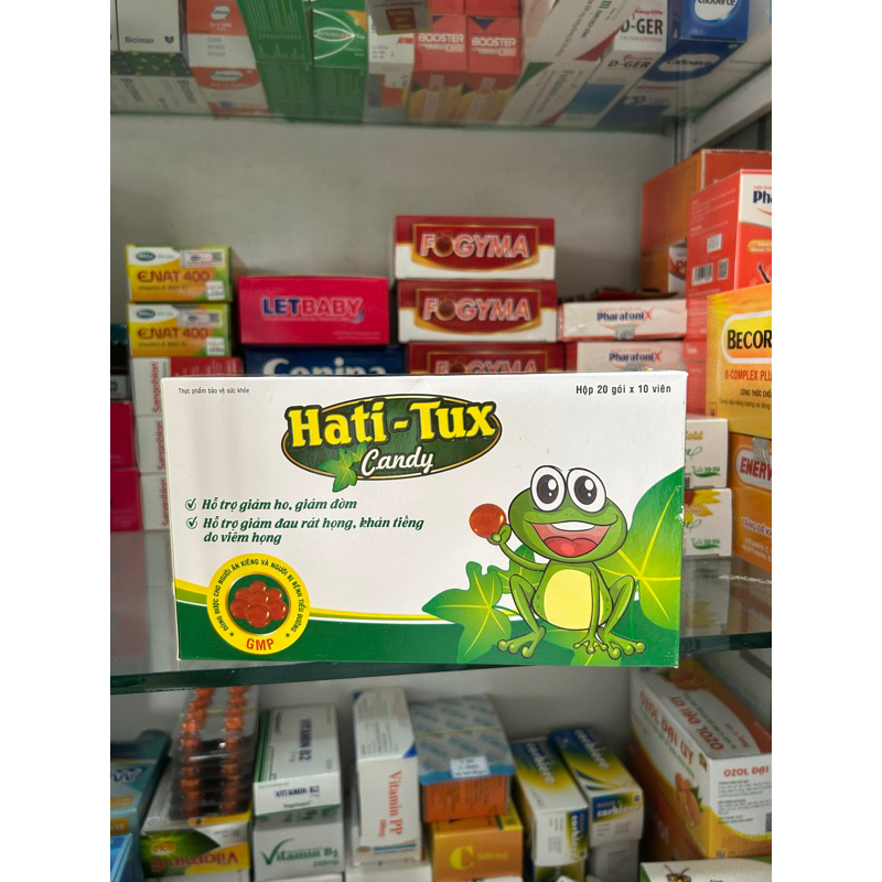 KẸO NGẬM CON ẾCH HATI - TUX hộp 20 gói