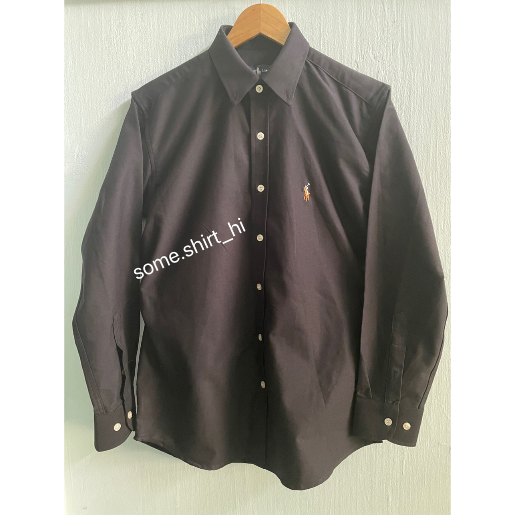 ÁO SƠMI NAM VẢI OFORD 100% COTTON, TAY DÀI, DÁNG PHONG CÁCH CHÂU ÂU, MÀU ĐEN