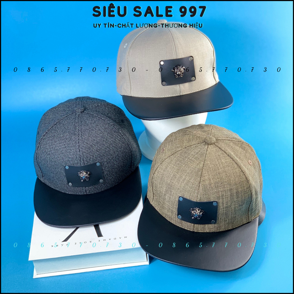 NÓN SNAPBACK LOGO DA VUÔNG VÊ SẮC XI, MŨ HÍP HÓP KHÓA NÚT 5 MÀU CAO CẤP NHIỀU CAO THỜI TRANG