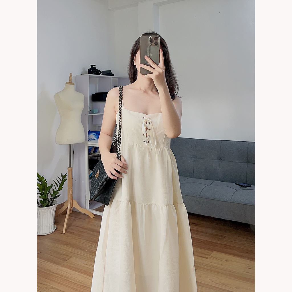 Đầm hai dây babydoll dễ thuơng LRD004