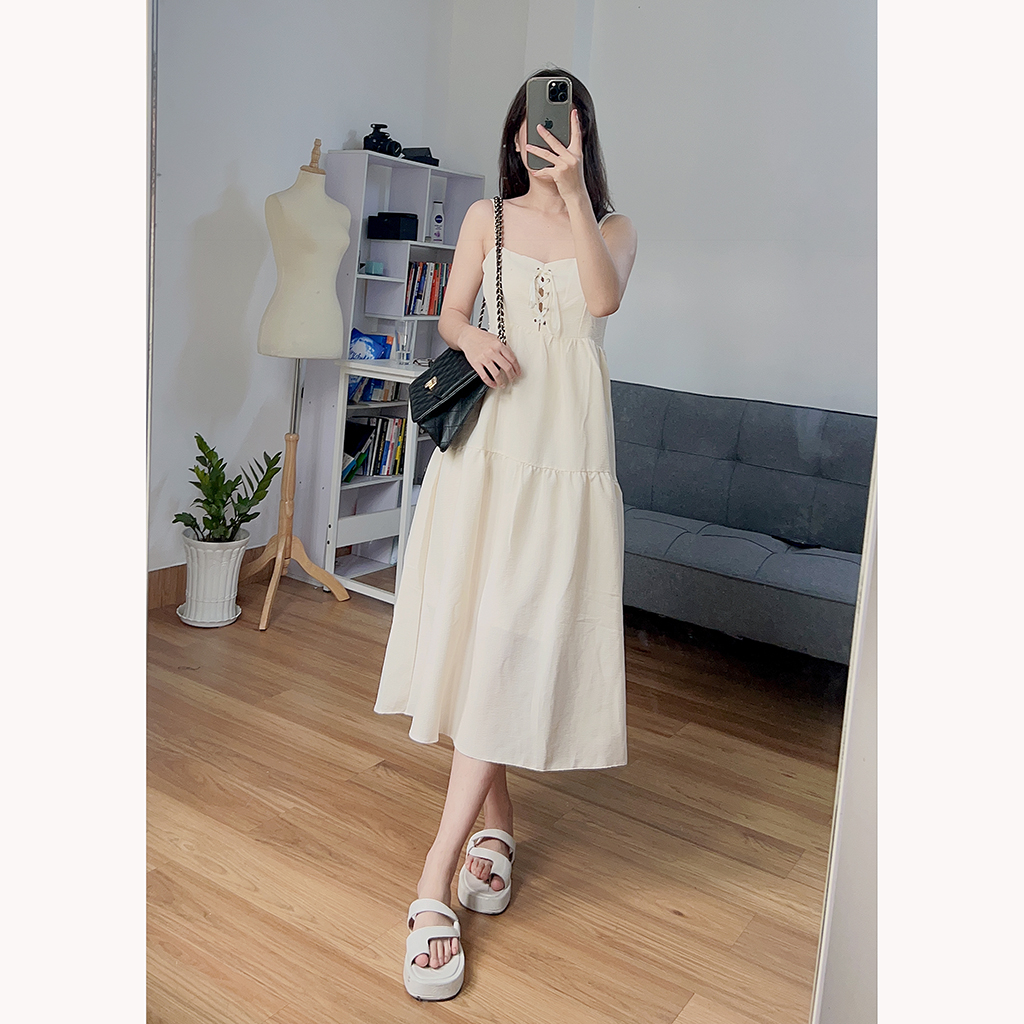 Đầm hai dây babydoll dễ thuơng LRD004