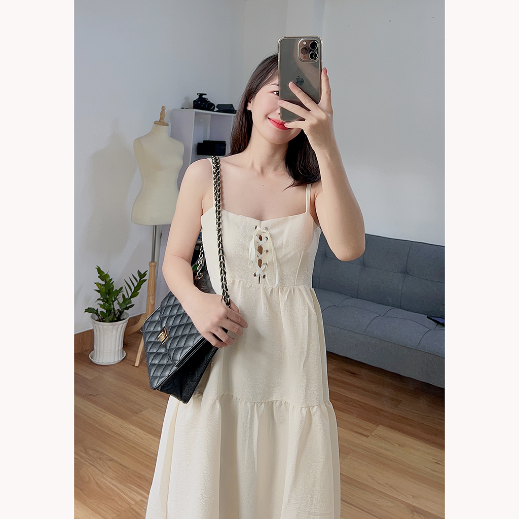 Đầm hai dây babydoll dễ thuơng LRD004