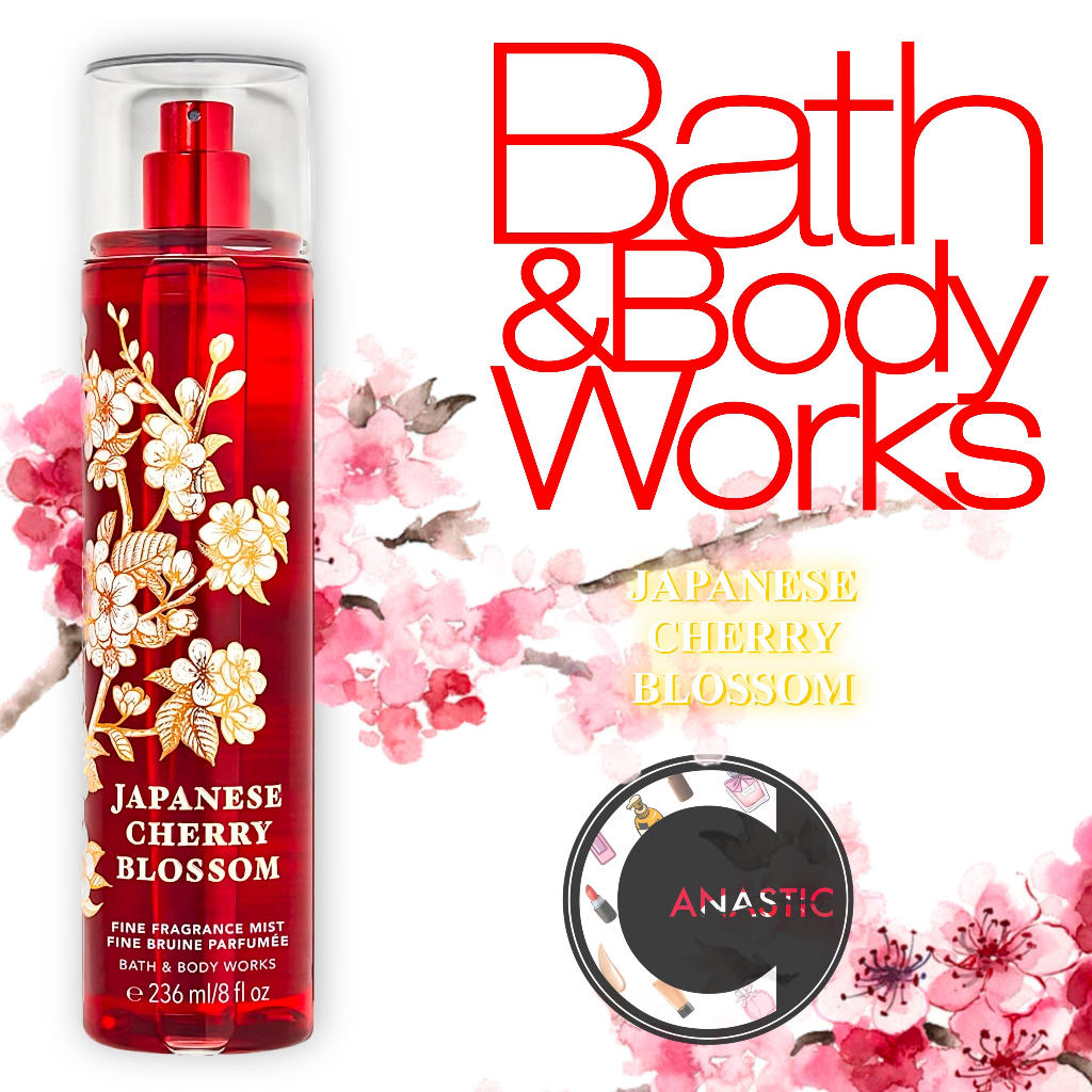 Xịt thơm toàn thân Bath & Body Works japanese cherry blossom chai 236ml