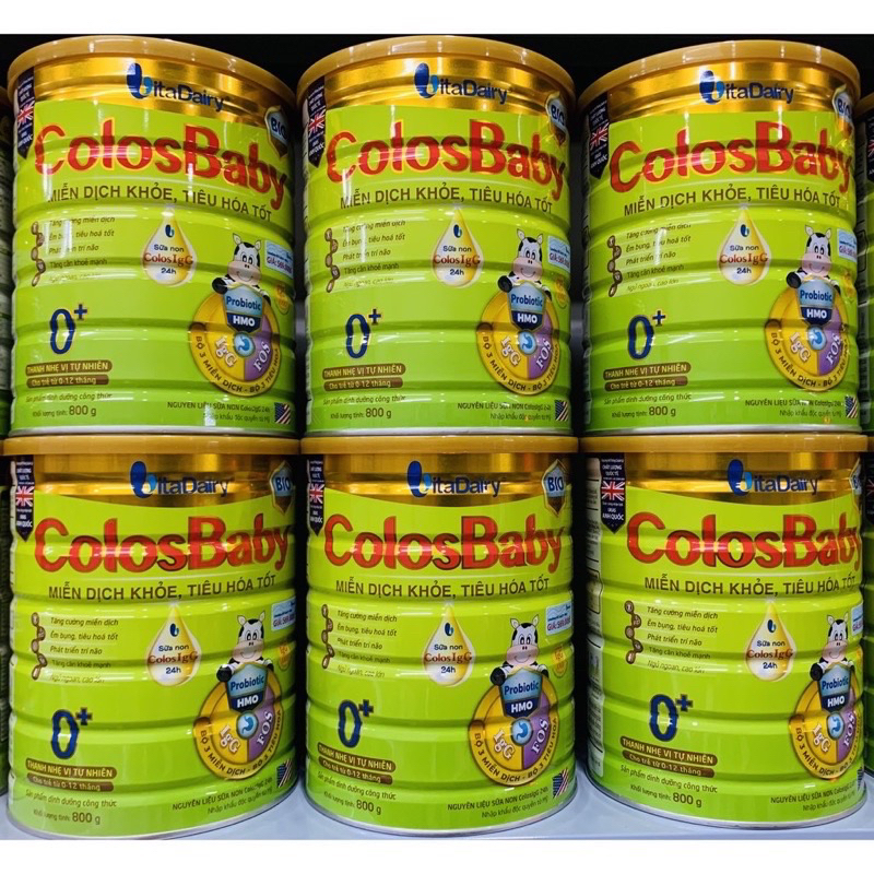Sữa CoLos BIO đủ loại 0+,1+,2+ lon 800gr [ Date 2025]