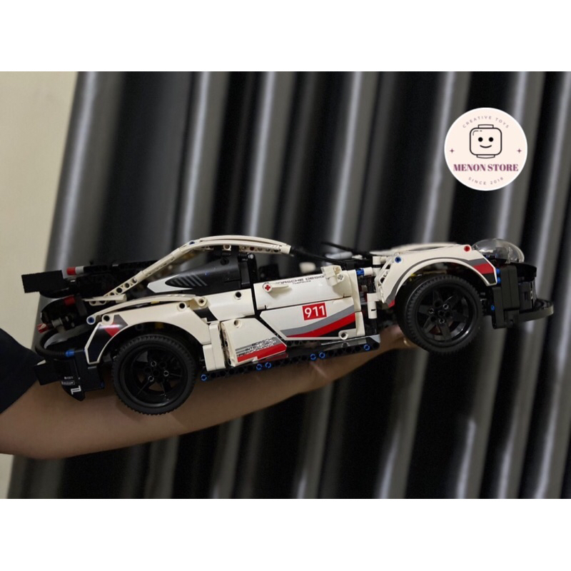 Đồ chơi lắp ráp Technic 22001 91006 011 90066 11181 20097 Mô hình Siêu xe Porsche 911 màu trắng - Xếp hình thông minh