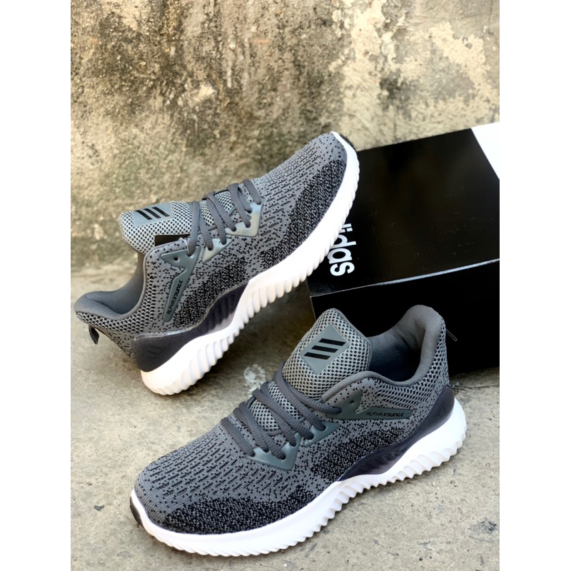 Giày Sneaker Alphabounce, Giày_adidas 2 màu Đen vàng/ Đen trắng/ Full đen Full Box