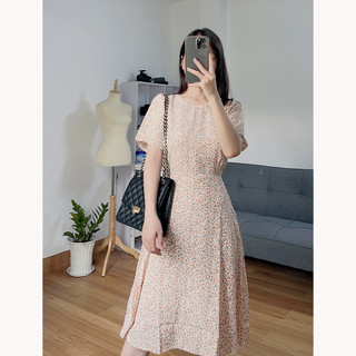 Đầm váy nữ hoa nhí, dáng xoè đẹp nhẹ nhàng, đơn giản, ngọt ngào, sang chảnh RD037
