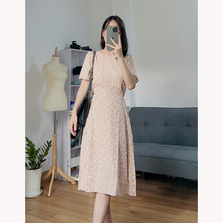 Đầm váy dài hoa nhí đơn giản, ngọt ngào RD037