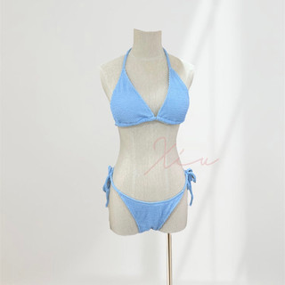 Bikini 2 mảnh tam giác thun gân