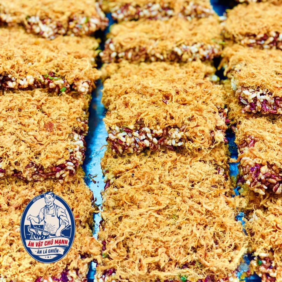 Cơm Cháy Gạo Lức Chà Bông Mắm Hành