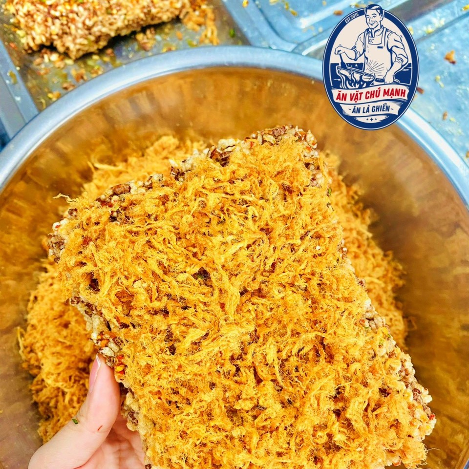 Cơm Cháy Gạo Lức Chà Bông Mắm Hành