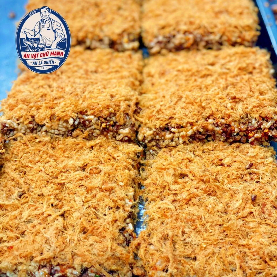 Cơm Cháy Gạo Lức Chà Bông Mắm Hành