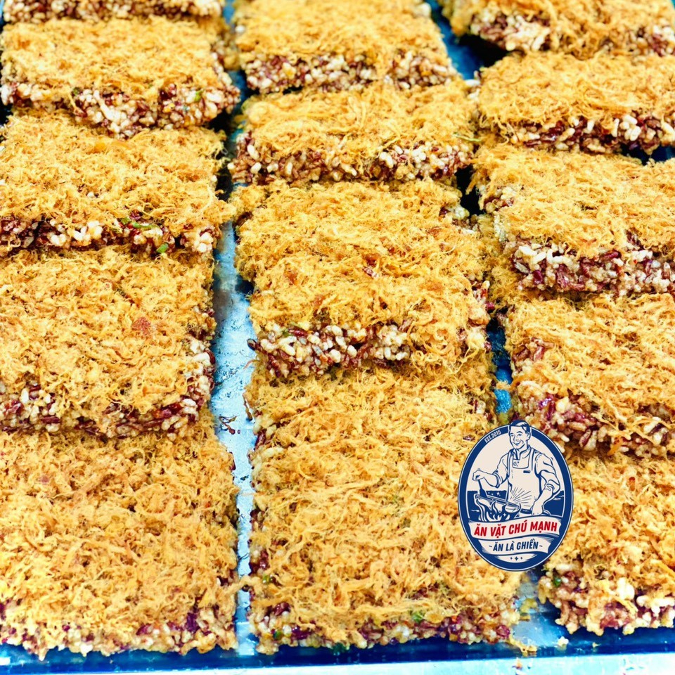 Cơm Cháy Gạo Lức Chà Bông Mắm Hành