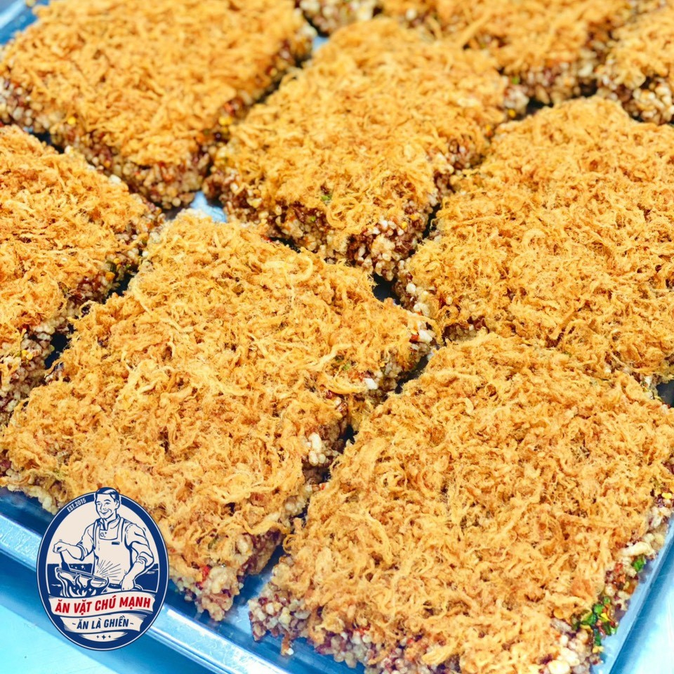 Cơm Cháy Gạo Lức Chà Bông Mắm Hành