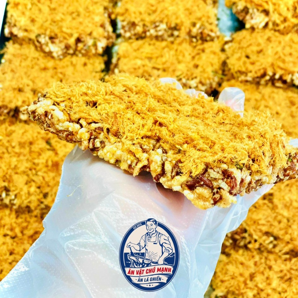 Cơm Cháy Gạo Lức Chà Bông Mắm Hành