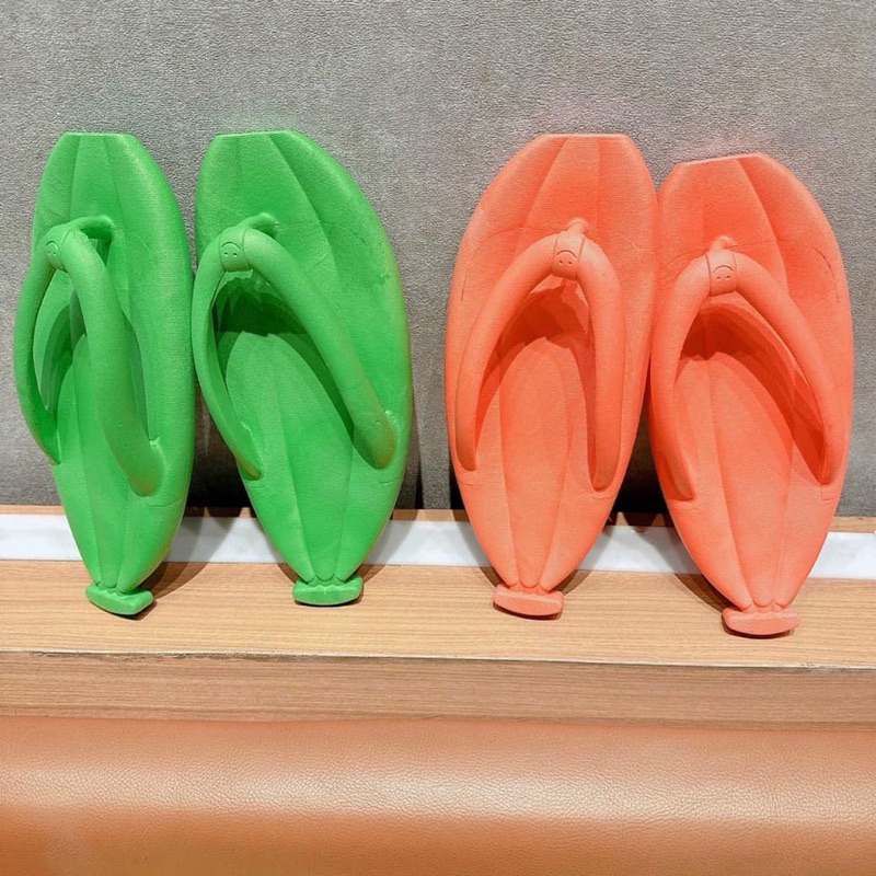 Dép Xỏ Ngón EVA Đế Dày Mềm Mại Chống Trượt Hình Quả Chuối Thời Trang Cho Người Lớn - DL201