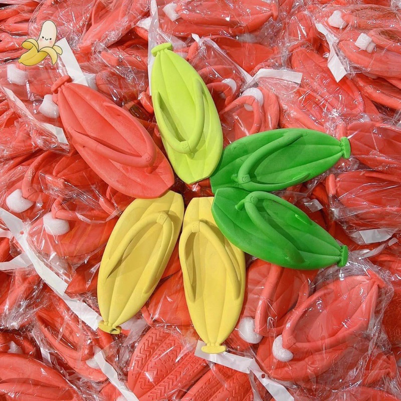 Dép Xỏ Ngón EVA Đế Dày Mềm Mại Chống Trượt Hình Quả Chuối Thời Trang Cho Người Lớn - DL201