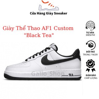 Giày thể thao af1 custom "black tea" chất lượng cao cấp panda black white, giày thể thao nam nữ