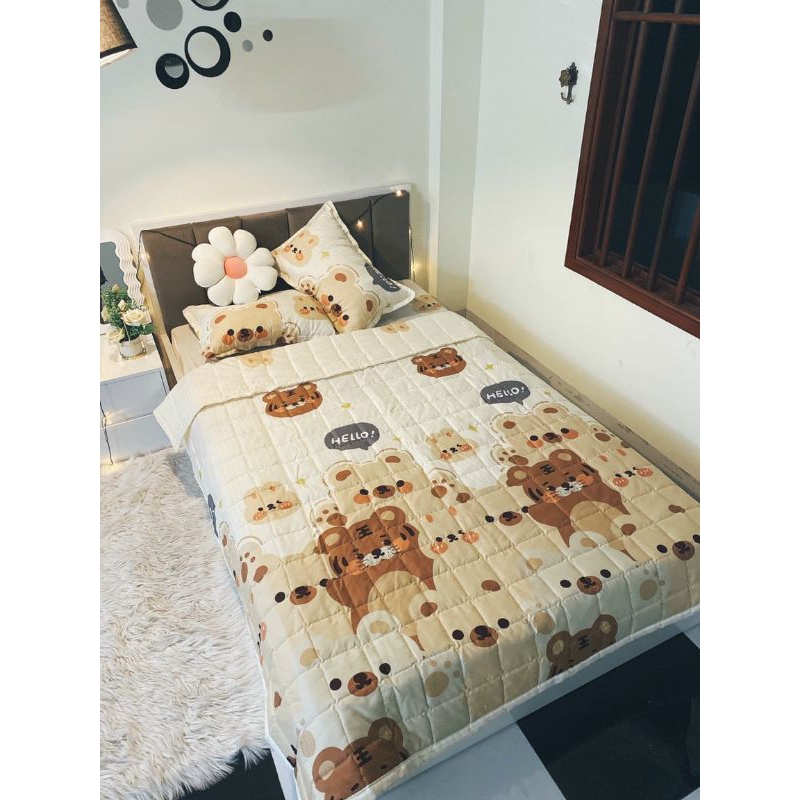 Bộ chăn ga gối poly cotton 4 món đủ kích thước