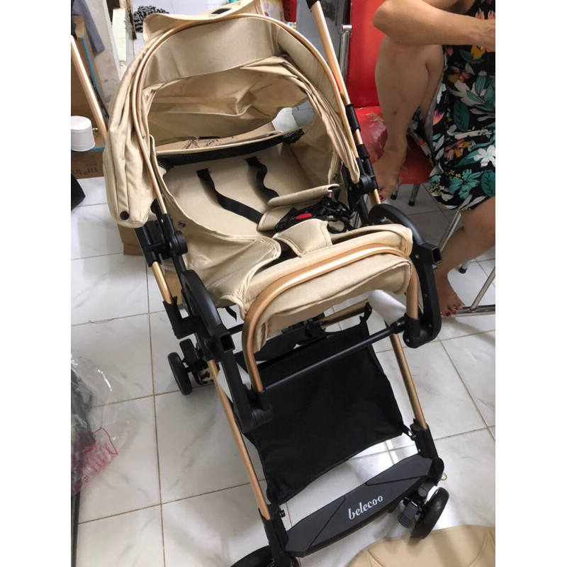 Thanh lý xe đẩy Belecoo new 95% còn đầy đủ phụ kiện
