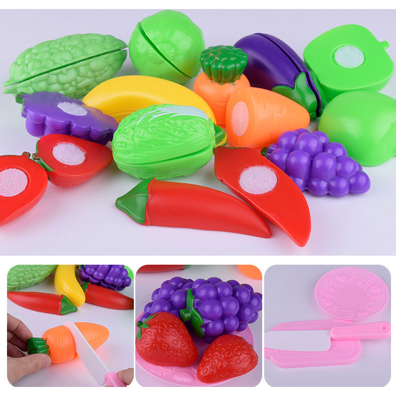 Đồ chơi cắt hoa quả - rau củ nhựa cho bé