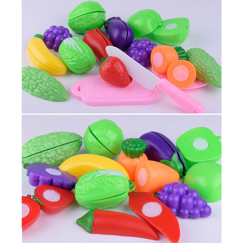 Đồ chơi cắt hoa quả - rau củ nhựa cho bé