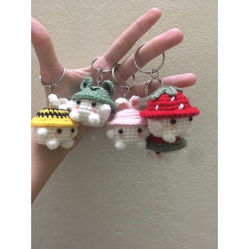 Móc khoá nấm cute