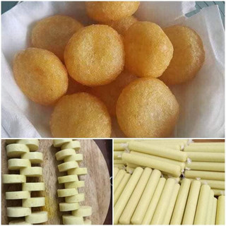 Xôi cây chiên phồng vị đậu xanh cốt dừa thơm dẻo