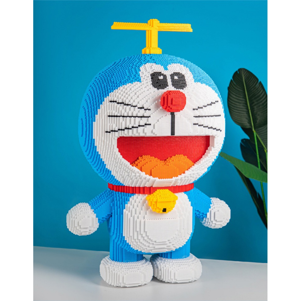 Mô hình Doraemon  thần tài 65CM mô hình nhân vật truyện Doraemon đồ chơi xếp hình 3d