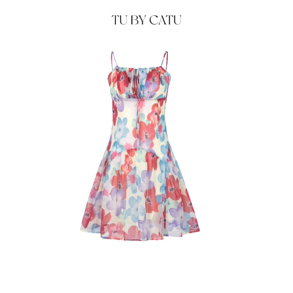 TUBYCATU | Đầm hai dây flower paris dress