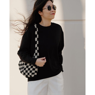 Áo thun tay dài cơ bản cotton RUCHAN