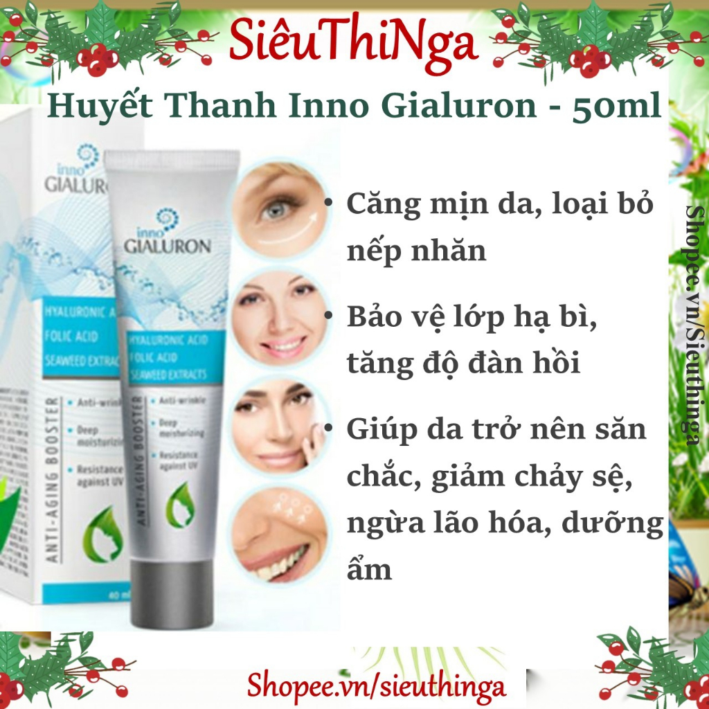 Huyết Thanh Inno Gialuron Xóa Nhăn Da Của Nga - Kem Giảm Nếp Nhăn Da Vết Chân Chim Chống Lão Hóa - 40ml