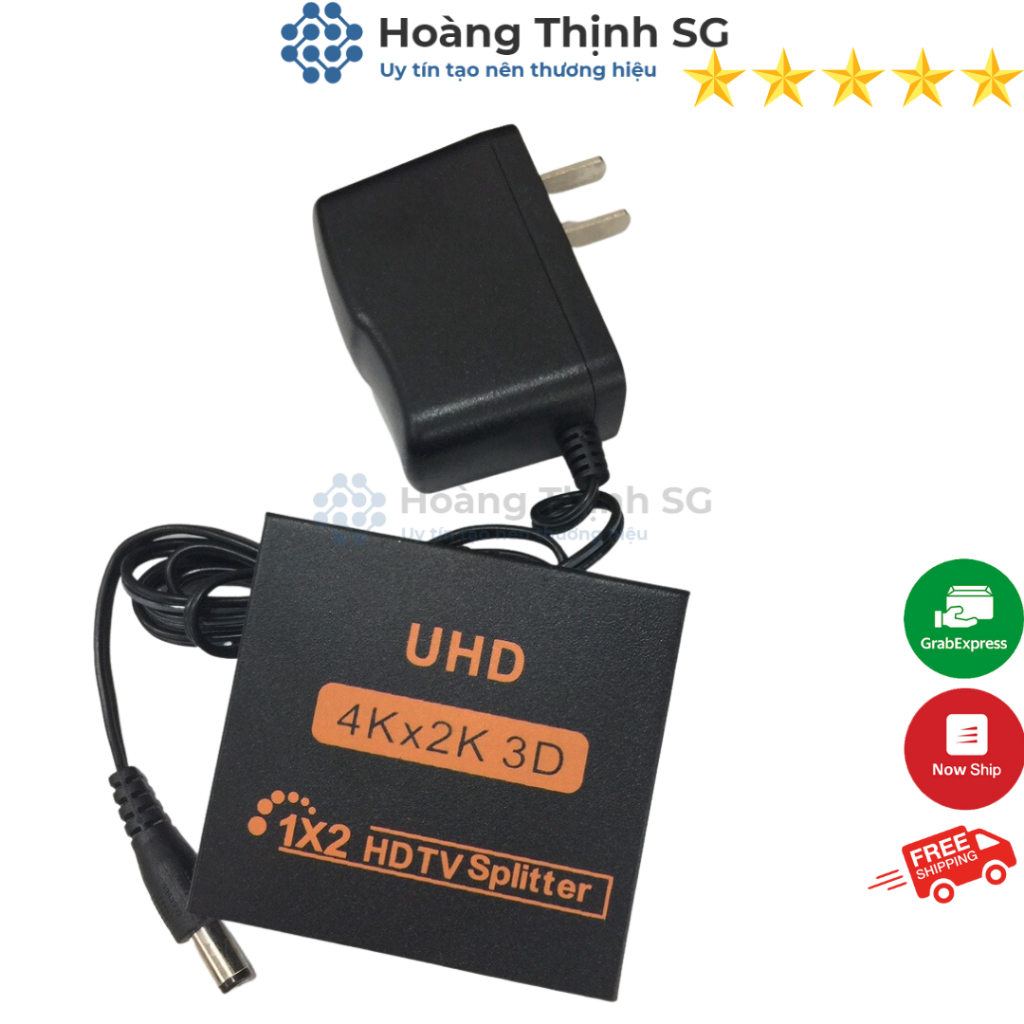 Bộ chia HDMI 1 ra 2 - 4K, chia HDMI 1 ra 4 khuếch đại tín hiệu công suất 3D tách HDCP 1080P chất lượng cao