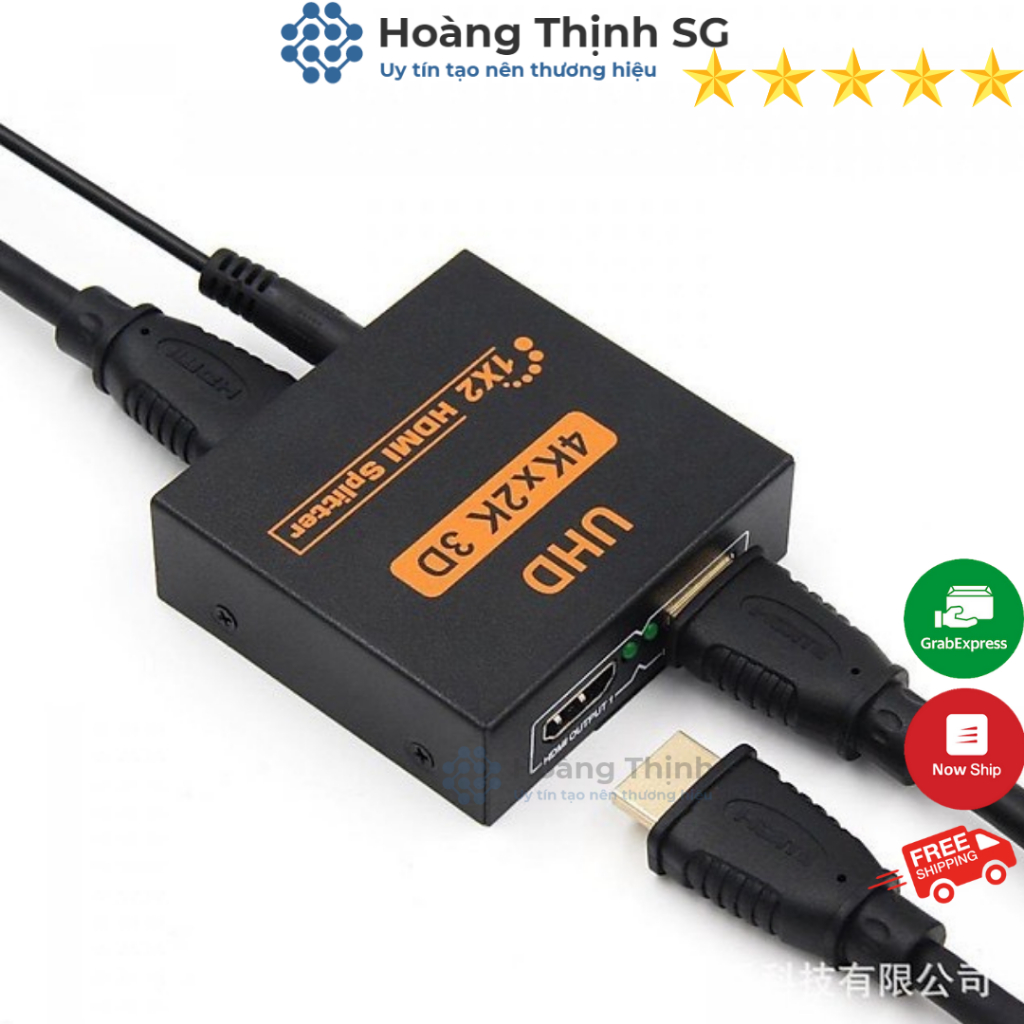 Bộ chia HDMI 1 ra 2 - 4K, chia HDMI 1 ra 4 khuếch đại tín hiệu công suất 3D tách HDCP 1080P chất lượng cao