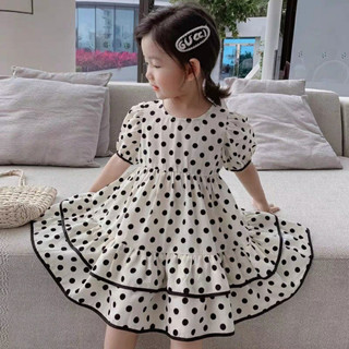 Váy đũi bồng in hoa công chúa dáng xòe cho bé 8-20kg