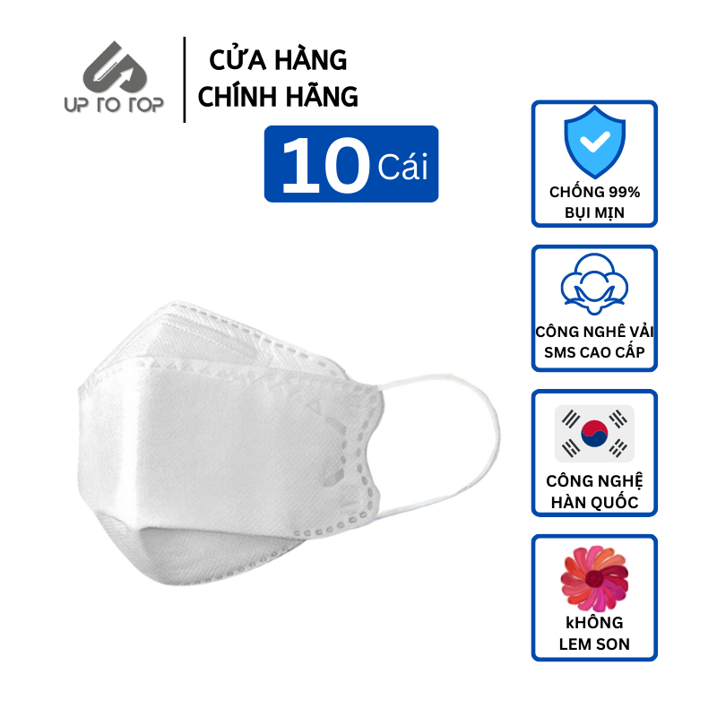 Hộp 10 khẩu trang 4D kháng khuẩn Hello Mask - 5 màu lựa chọn