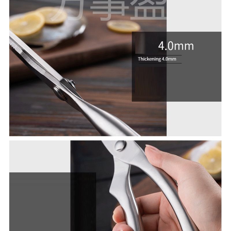 Kéo cắt gà bằng thép có móc gài khóa 24x4.5cm,,,