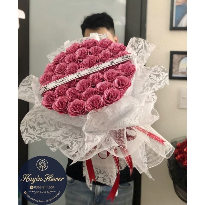 Đầu bông hoa nhũ kim tuyến, bông to hàng loại 1
