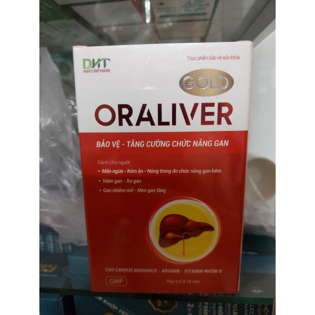 TPBVSK Tăng cường chức năng gan Oraliver Gold - Hộp 6 vỉ x 10 viên