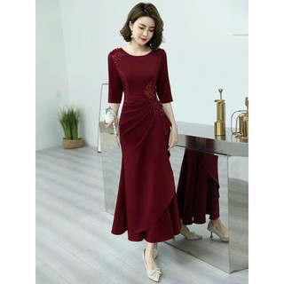 𝐇𝐀̀𝐍𝐆 𝐍𝐇𝐀̣̂𝐏- đầm dự tiệc thêu hoa cao cấp tặng kèm hoa tai thời trang