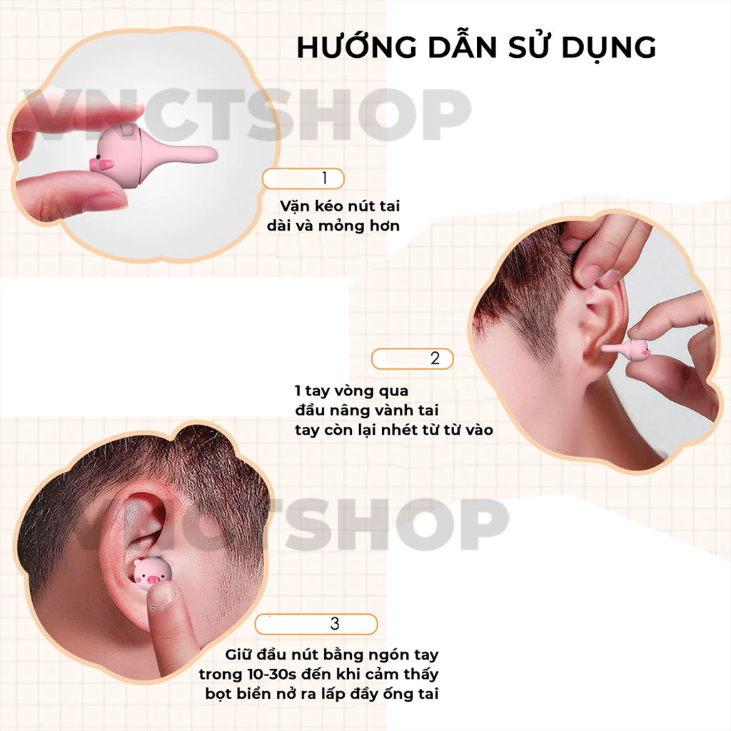 Nút bịt tai chống ồn khi ngủ imebobo, đồ bịt tai đi máy bay tiện dụng cao cấp cute cho người lớn