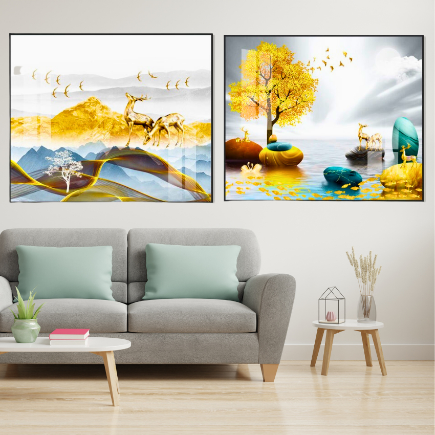Tranh Canvas treo tường dùng trang trí, Che ổ điện, Atomat, tủ điện, che đi vậy bẩn, tường hỏng mẫu mới năm 2023