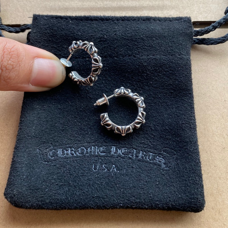 Bông tai chromehears Bông hoa 925