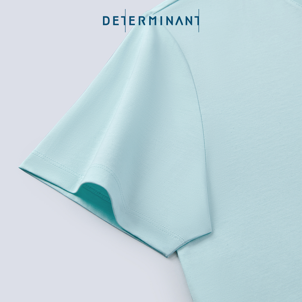 Áo thun nam Jersey Cotton khô thoáng thấm hút thương hiệu Determinant - màu Xanh Mint [DETT01]
