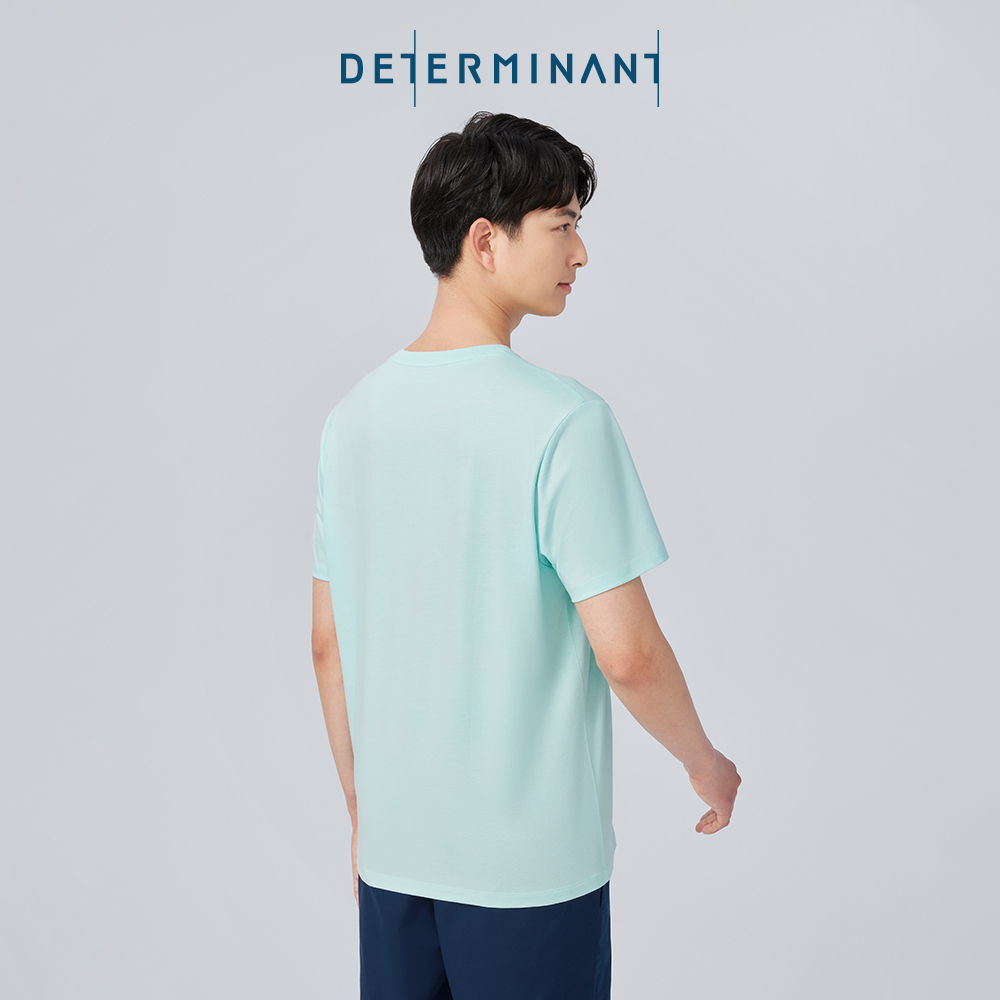 Áo thun nam Jersey Cotton khô thoáng thấm hút thương hiệu Determinant - màu Xanh Mint [DETT01]