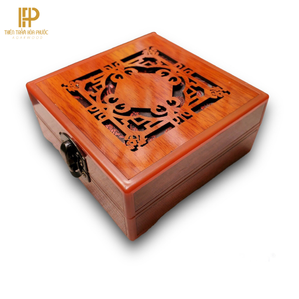 Hộp Gỗ Cao Cấp Đựng Vòng - Đựng Chuỗi - Đựng Đồ Trang Sức Size 10.5*10.5 CM