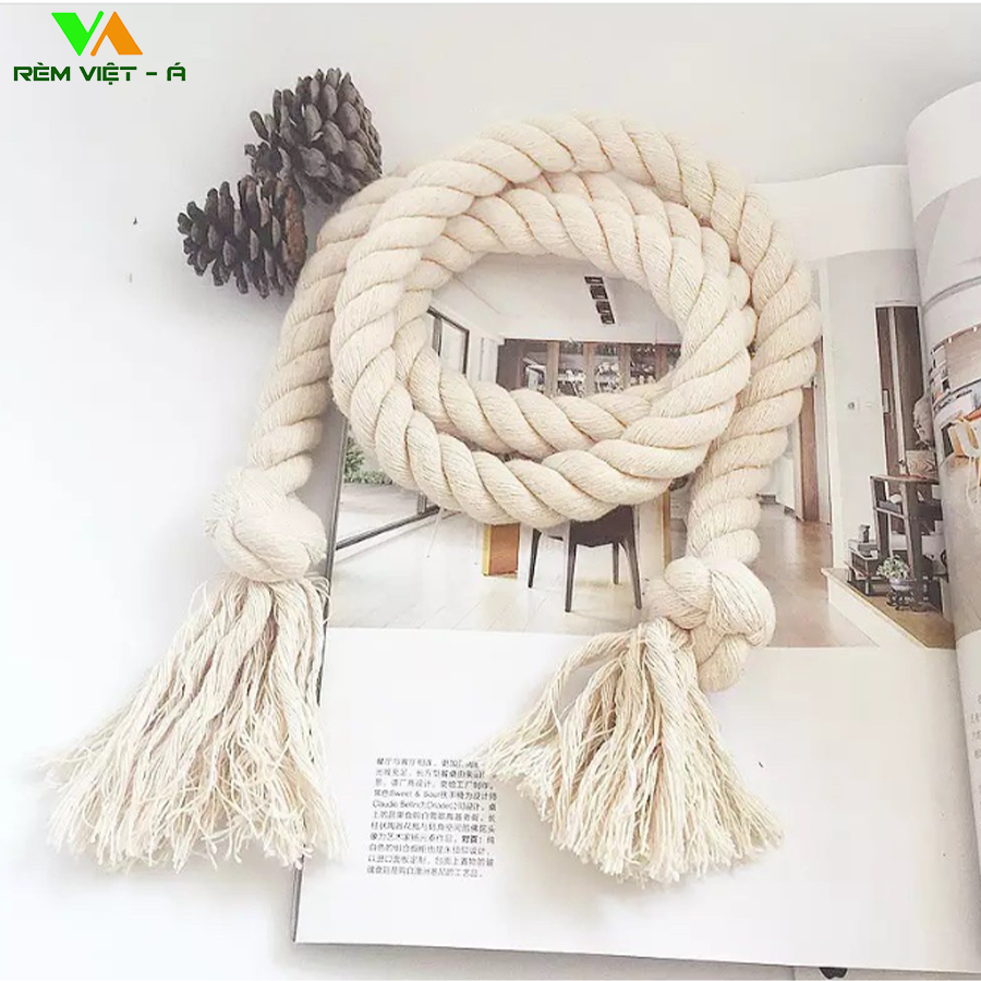 Dây vén rèm,nơ buộc rèm cửa phong cách vintage mộc mạc tiện dụng - Remvieta