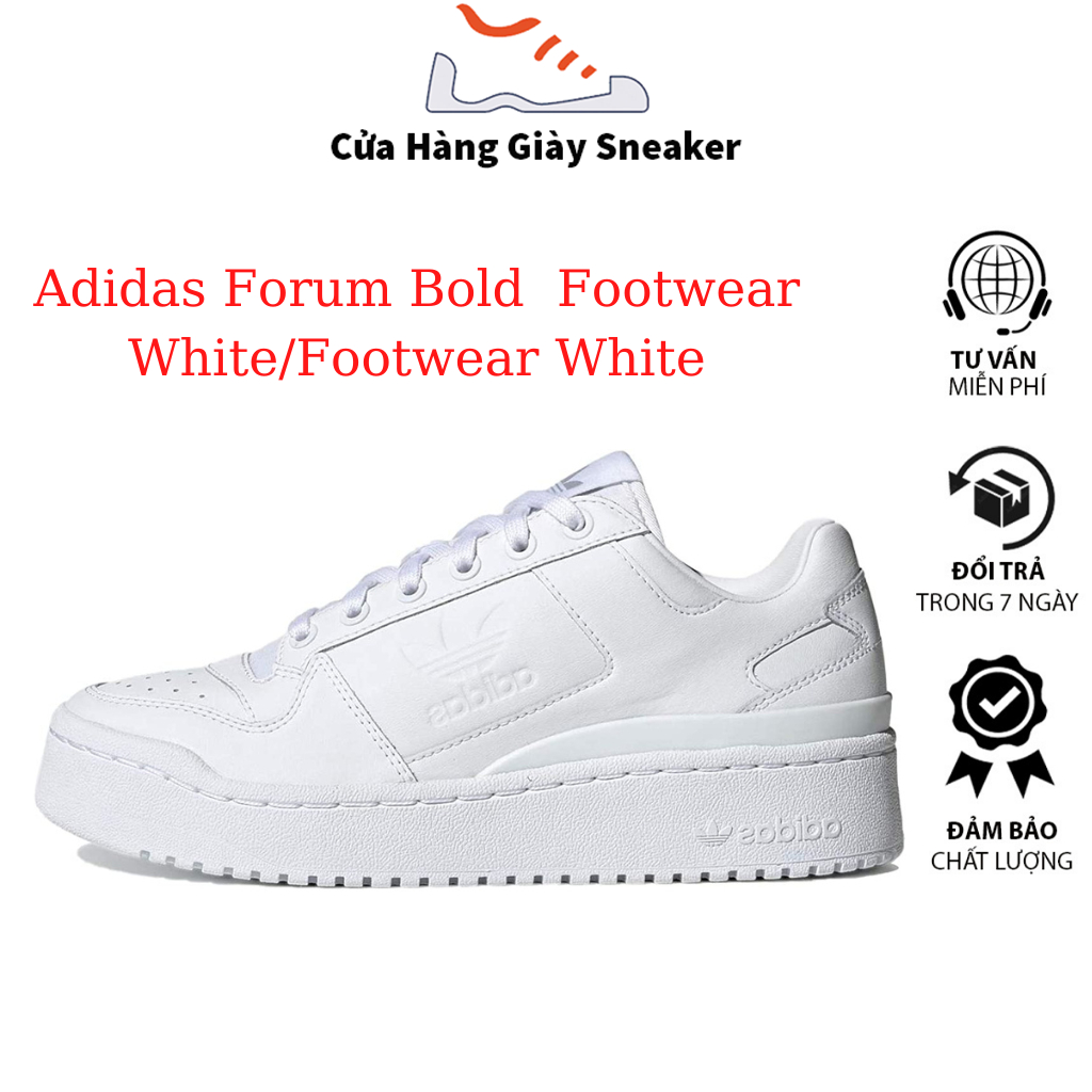 Giày thể thao adidas forum bản da màu trắng bản mới 2023 đầy đủ phụ kiện