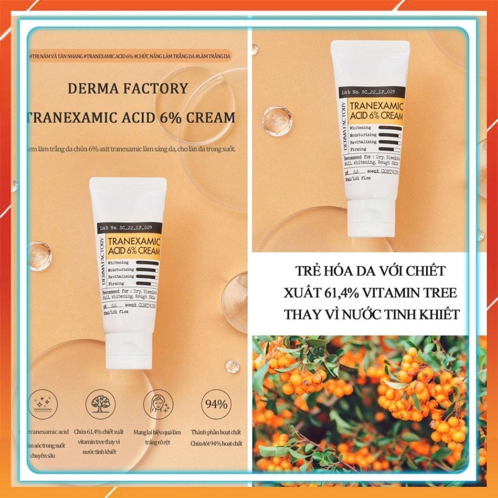 Kem nám DERMA FACTORY TRANEXAMIC ACID 6% CREAM 30ml