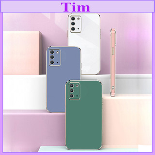 "Ốp lưng Samsung Note 20 Cạnh vuông" _Mạ màu viền_Vát Cạnh_Màu sắc sang trọng ,Loại Tốt ,Ôm sát máy TimShop